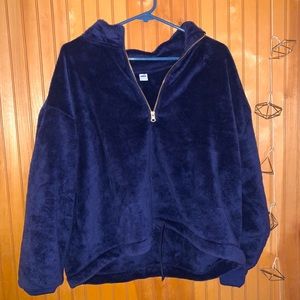 Cropped Sherpa Quarter-Zip